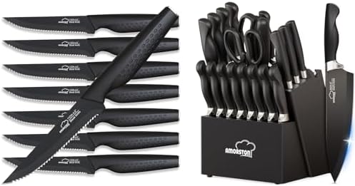 21-Piece Block Set and 8 Steak Knives